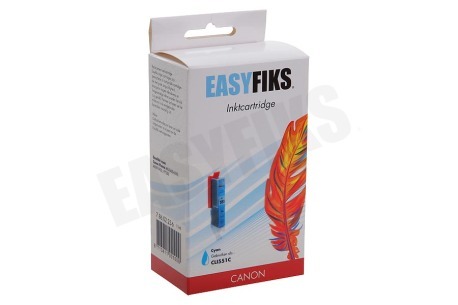 Easyfiks CLI-551C Inktcartridge CLI 551 Cyan