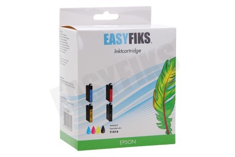 Easyfiks Inktcartridge T1816 Multipack BK/C/M/Y 18XL