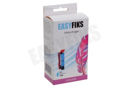 Easyfiks Lexmark printer Inktcartridge No. 100 Cyan + chip