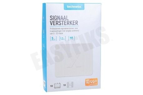 Technetix 11201411 Signaal Versterker 4 Voudig Retourgeschikt FRA-752X-S