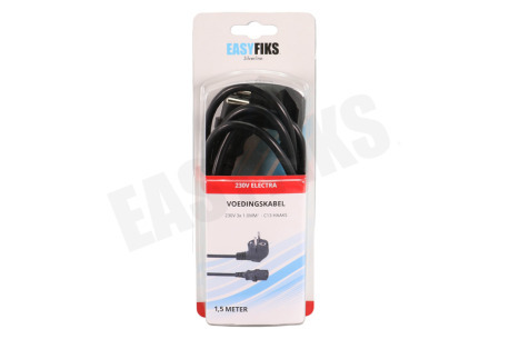 Easyfiks Netvoedingskabel C13, 230V, 3x0.75mm2, 1.8 Meter