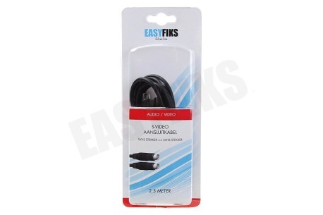 Easyfiks SVHS Kabel, S-Video Male - S-Video Male, 2.5 Meter