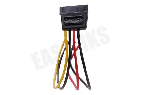 Easyfiks Interne Voedingskabel 5,25" Male - SATA 15p Female