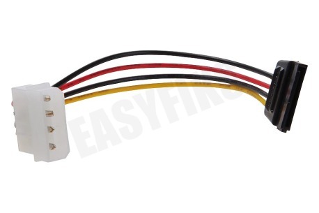 Easyfiks Interne Voedingskabel 5,25" Male - SATA 15p Female
