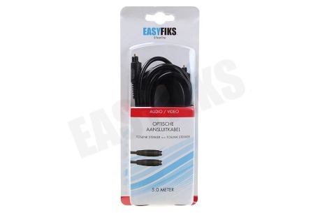 Easyfiks Optische Kabel Toslink Male - Toslink Male, 5.0 meter