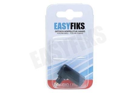 Easyfiks Toslink Adapter Haaks, 90 Graden, Male - Female