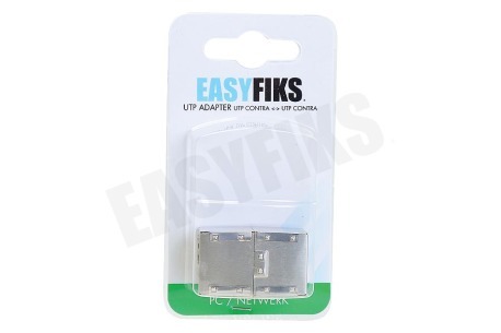 Easyfiks CAT5 Koppelstuk 2x RJ45 8p8c Contra Female Afgeschermd