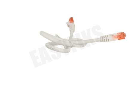 Easyfiks UTP CAT6 Netwerkkabel Wit, 0.5 meter, 2x RJ45 Male