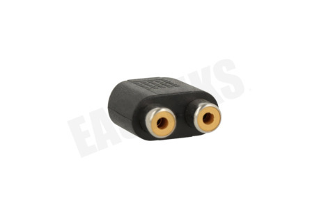 Easyfiks Tulp Adapter RCA Male - 2x Contra RCA Female