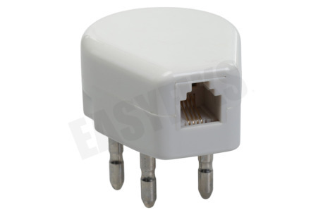 Easyfiks Telefoon Stekker RJ11 6p4c Male, Wit, NL