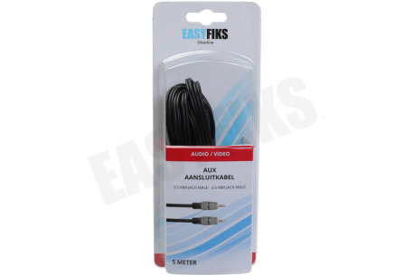 Easyfiks Jack Kabel 2x 3.5mm Stereo Male, 5 meter