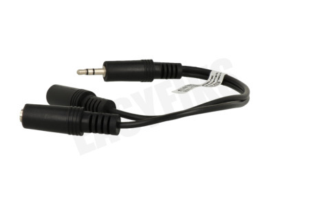 Easyfiks Jack Splitter 3.5mm Male - 2x Contra 3.5mm Female, 20cm