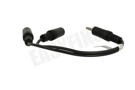 Easyfiks Jack Splitter 3.5mm Male - 2x Contra 3.5mm Female, 20cm