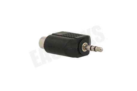Easyfiks Jack Verloopstekker 3.5mm Male-2x Tulp Contra RCA Female