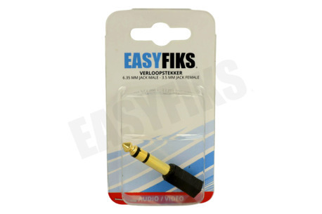 Easyfiks Jack Verloopstekker 6.3mm Male - Contra 3.5mm Female