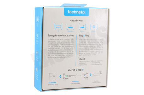Technetix TRAS-2000-S Tweegatsdoos R/TV TRAS-2000 SHOP