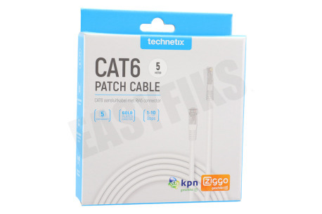 Technetix CAT6-5M-SHOP CAT6 UTP Aansluitkabel RJ45 5 Meter