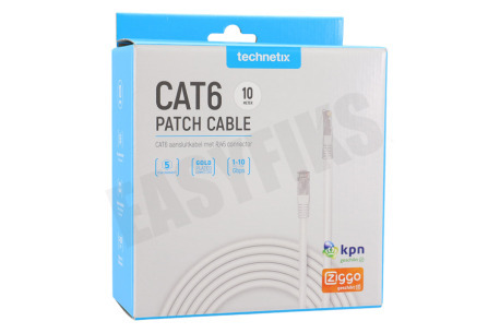 Technetix CAT6-10M-SHOP CAT6 UTP Aansluitkabel RJ45 10 Meter