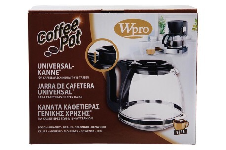 WPRO UCF300 Koffiekan 9/15 kops -zwart-