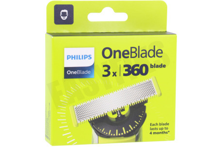 Philips QP430/50 Scheerblad OneBlade 360, 3 Pak