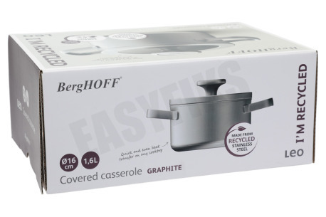 BergHOFF LEO RECYCLED Kookpan Graphite 16cm