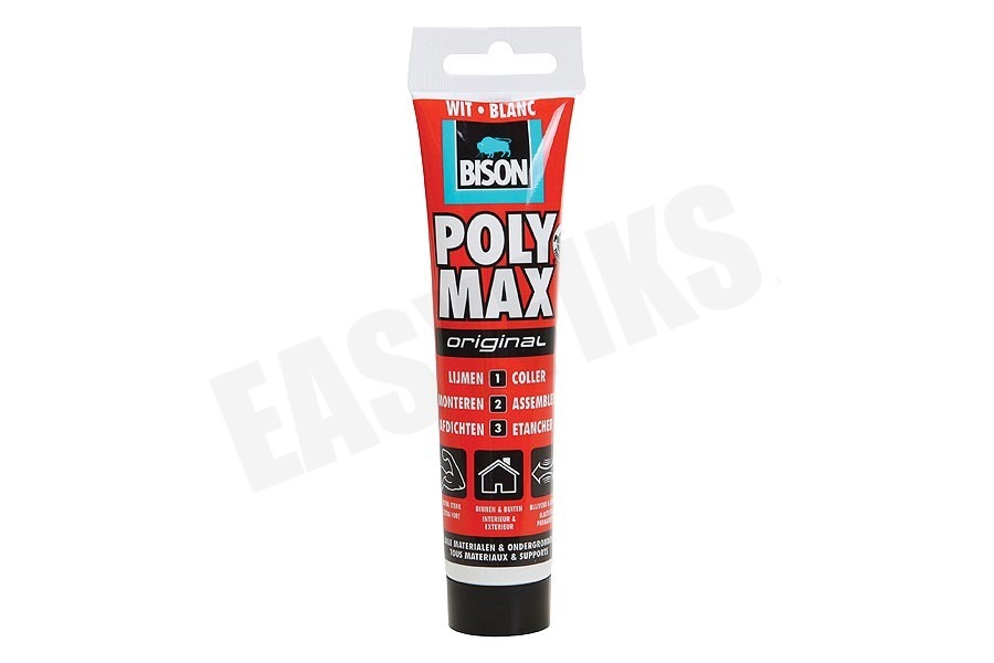 Bison Lijm Polymax, kleur wit