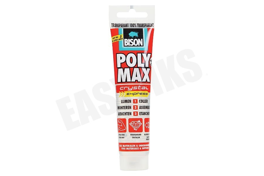 Bison Lijm Polymax, kleur transparant