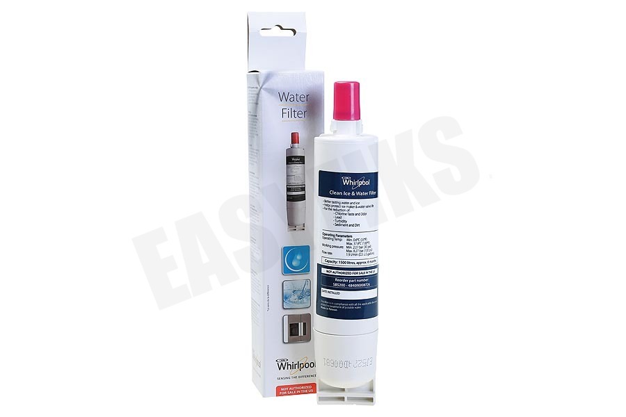 Whirlpool Koelkast SBS002 Waterfilter Amerikaanse koelkasten