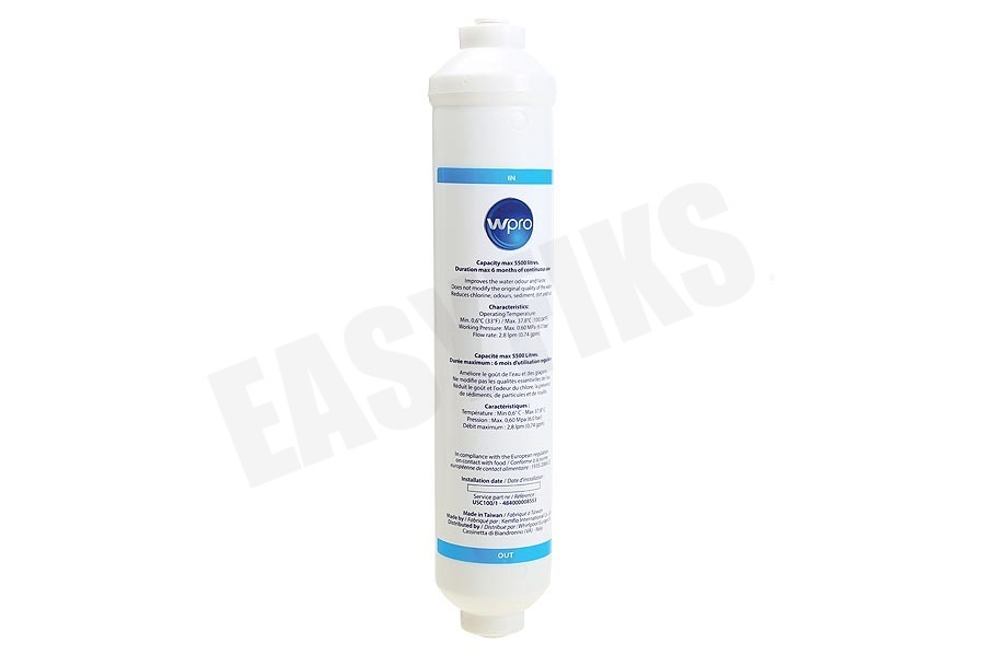 WPRO Koelkast USC100/1 WPRO Extern Waterfilter voor Samsung, LG en GE. Amerika