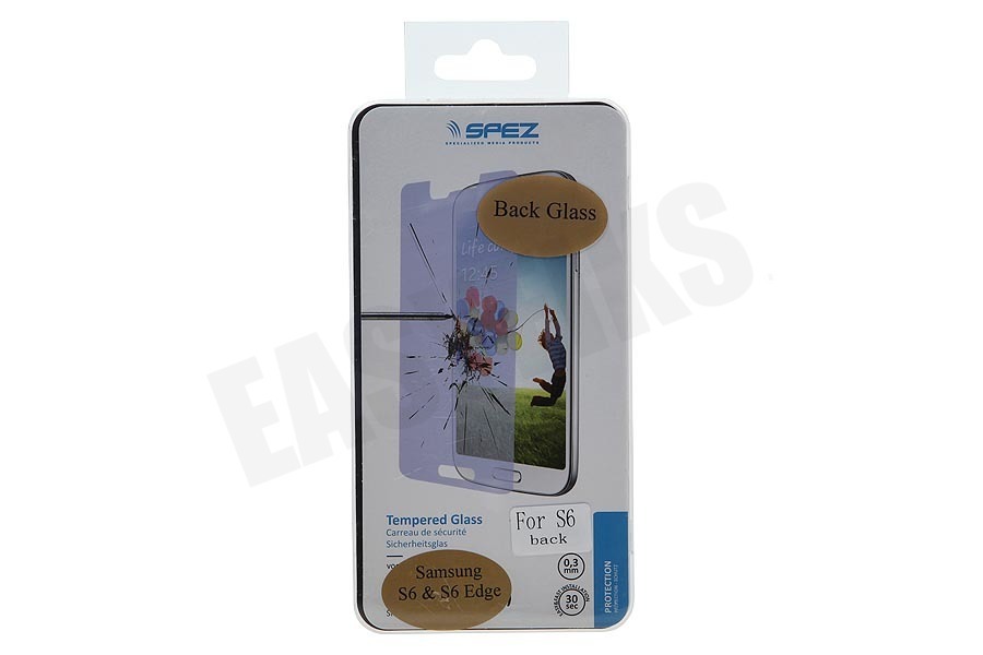 Spez Back Protector Veiligheidsglas / Tempered Glass voor achterzijde