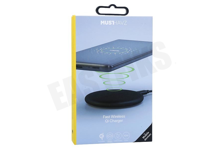 Universeel Fast Wireless QI Charger Black