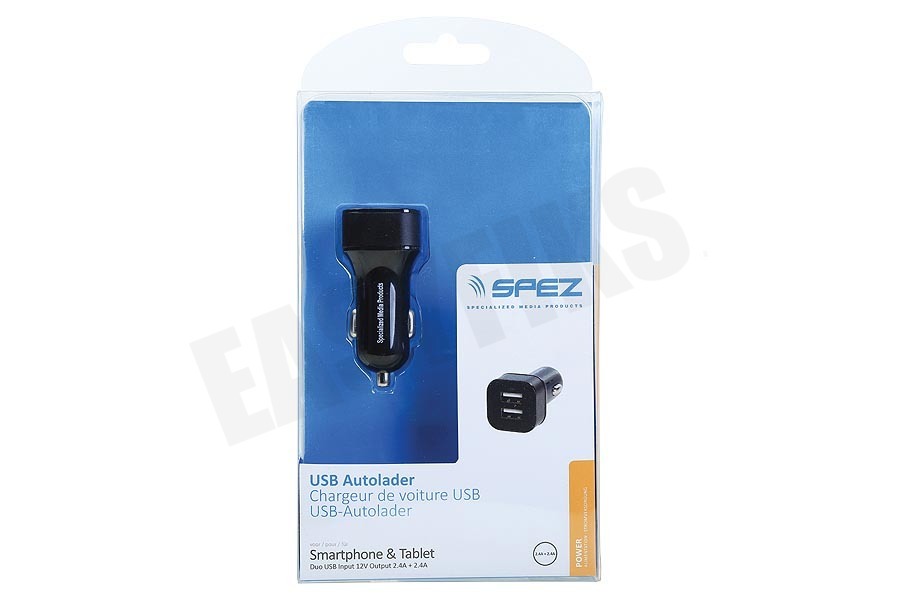 Spez Duo USB Autolader 2.4A + 2.4A