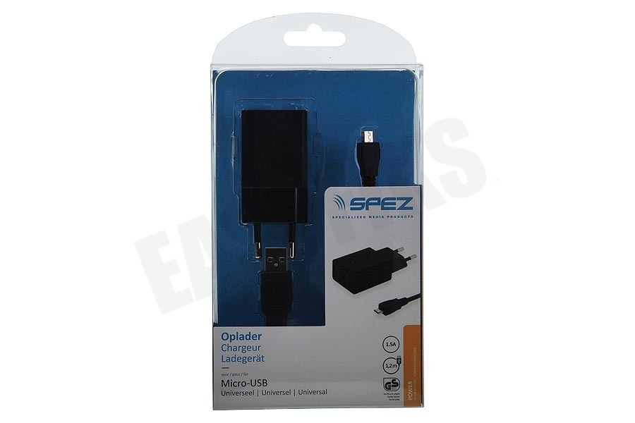 Spez Oplader Micro-USB, 1.5A, 100cm