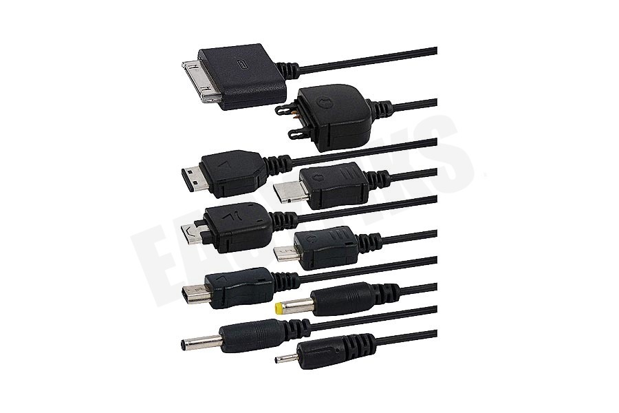 Spez Oplader Incl. laadkabel met 10 connectoren