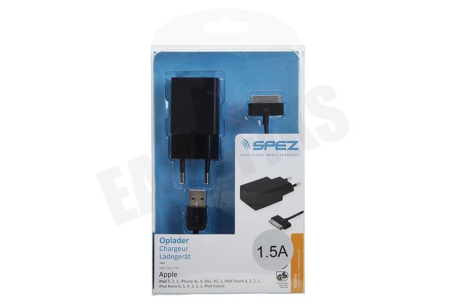 Spez Oplader Apple Dock connector, 1.5A