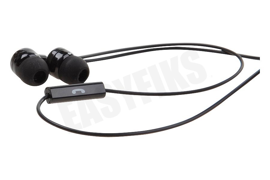 Spez Stereo headset In-ear met opname knop, Zwart