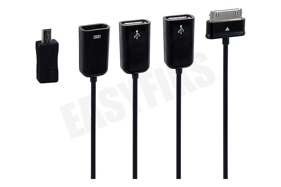 Spez OTG kabel Galaxy Dock naar 3x USB
