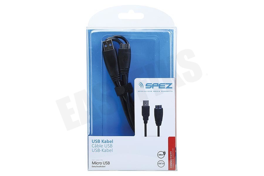 Spez Micro USB 3.0 Kabel 100cm Zwart