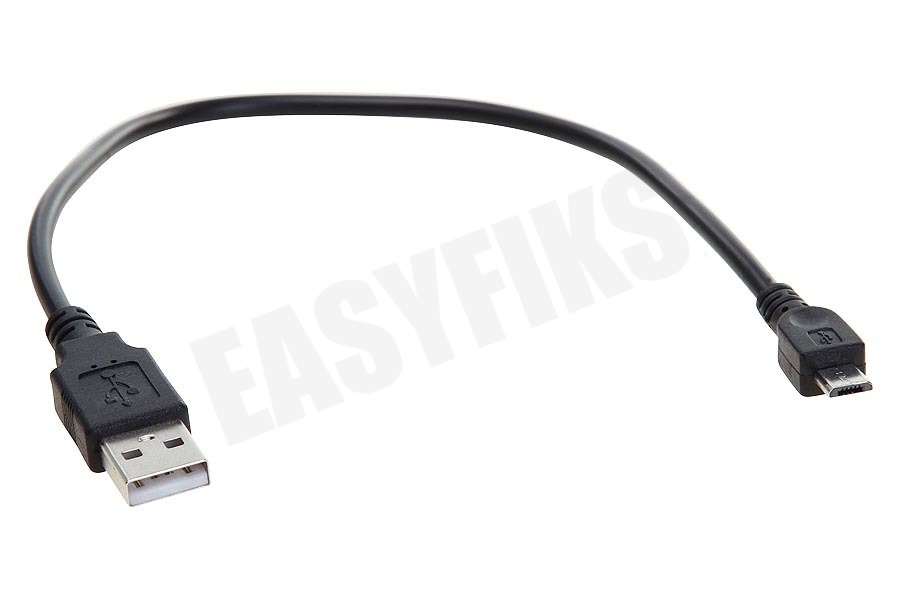 Spez USB Kabel Micro USB, Zwart, 30cm