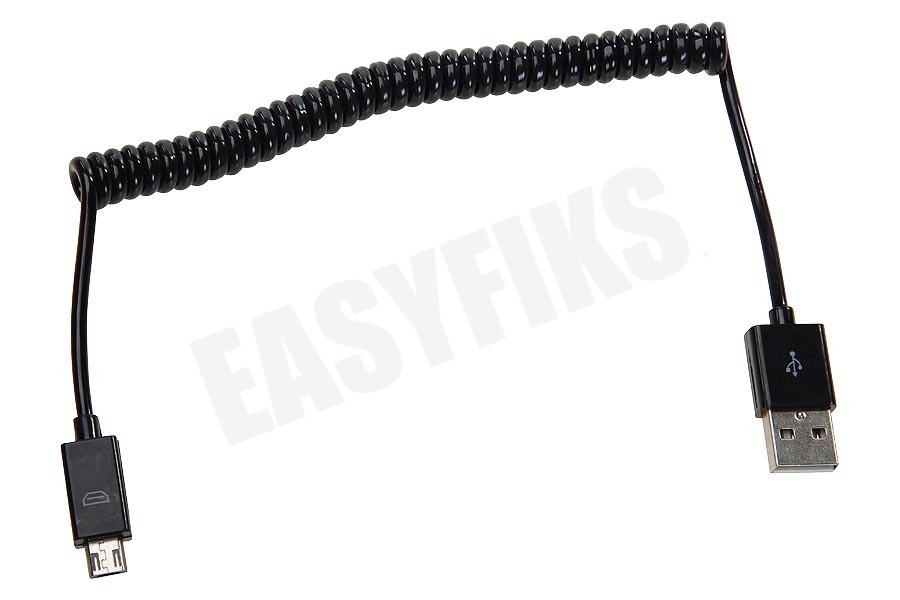 Spez USB Kabel Micro USB, Spiraal, Max. 100cm