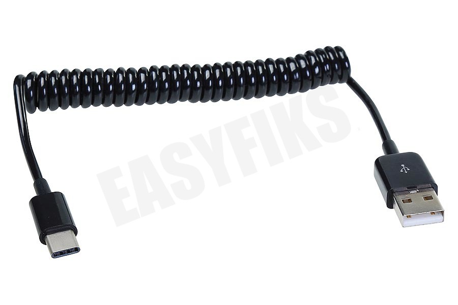 Spez USB Kabel Type C, Spiraal, Max. 100cm