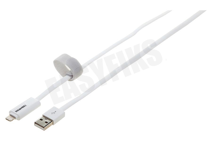 Spez USB Kabel Micro USB en Apple Lightning Connector, 100cm, Wit