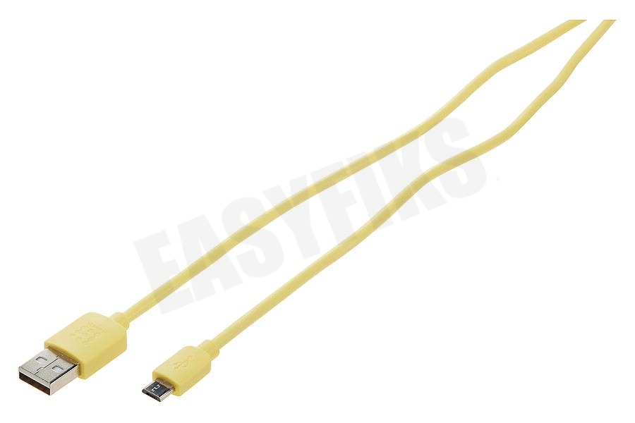 Spez USB Kabel Micro USB, Geel, 100cm