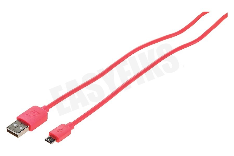 Spez USB Kabel Micro USB, Rood, 100cm
