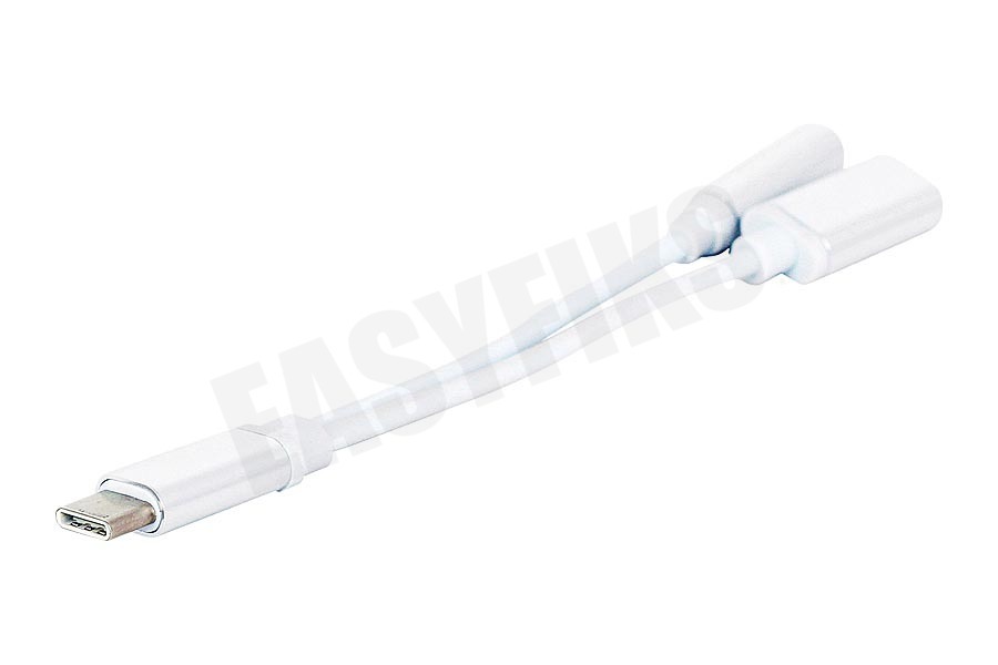 Spez Verloopkabel USB C male naar USB C/audio female 15cm