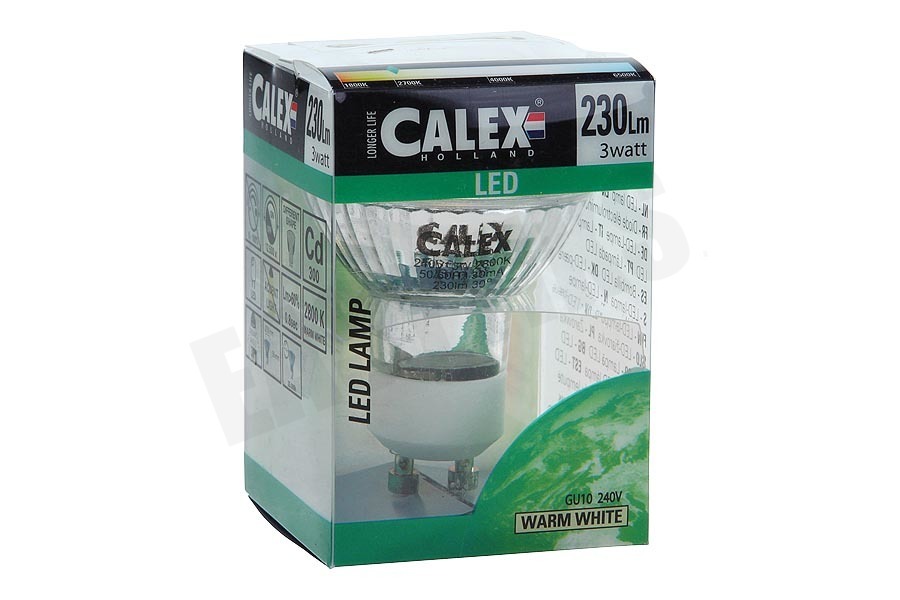 Calex 423450 Calex COB LED lamp GU10 240V 3W 230lm 2800K halogeen
