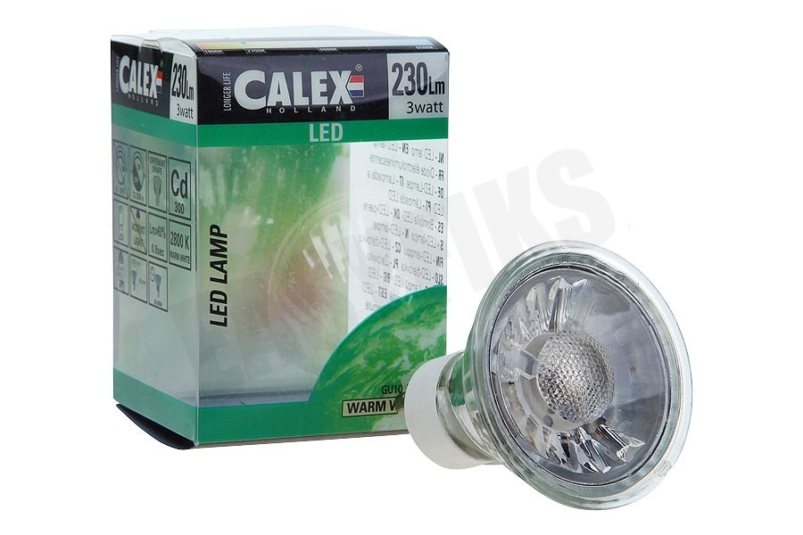 Calex 423450 Calex COB LED lamp GU10 240V 3W 230lm 2800K halogeen