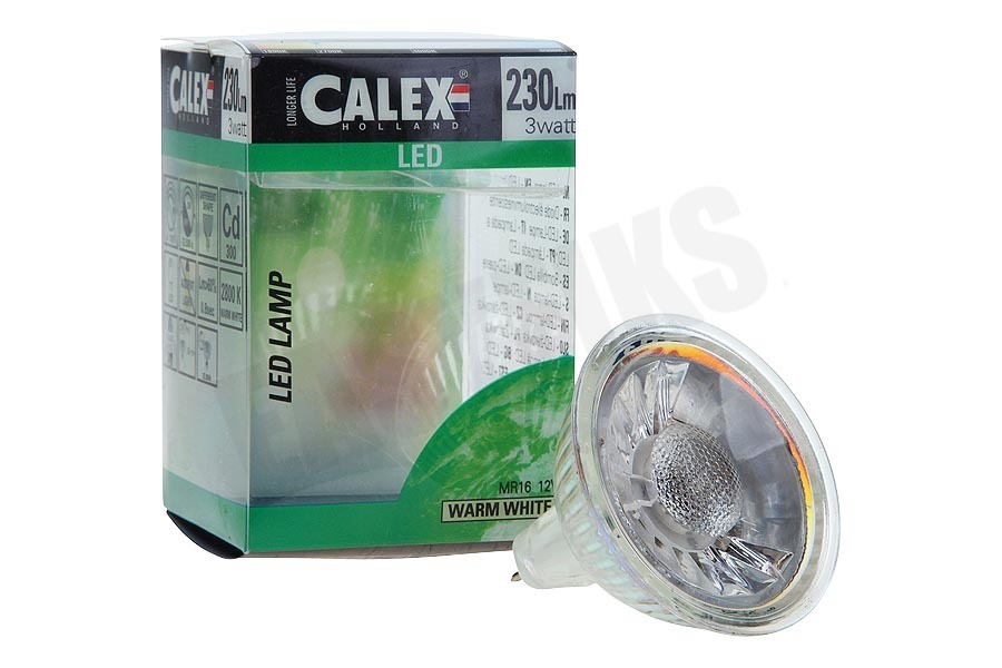 Calex 423750 Calex COB LED lamp MR16 12V 3W 230lm 2800K halogeen look