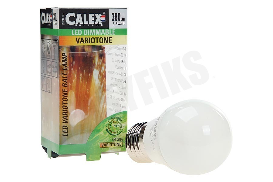 Calex 422206 Calex Satin Crystal LED Kogellamp 5,5W 380lm E27 P45