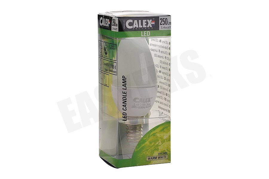 Calex 472432 Calex LED Kaarslamp 240V 3W E14 B38, 250 lumen 2700K